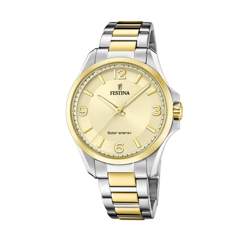 FESTINA - Reloj F20657/2 Festina Champaña Hombre Solar Energy