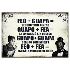 GENERICO - CARTEL FEO GUAPA SEGURO TIENE
