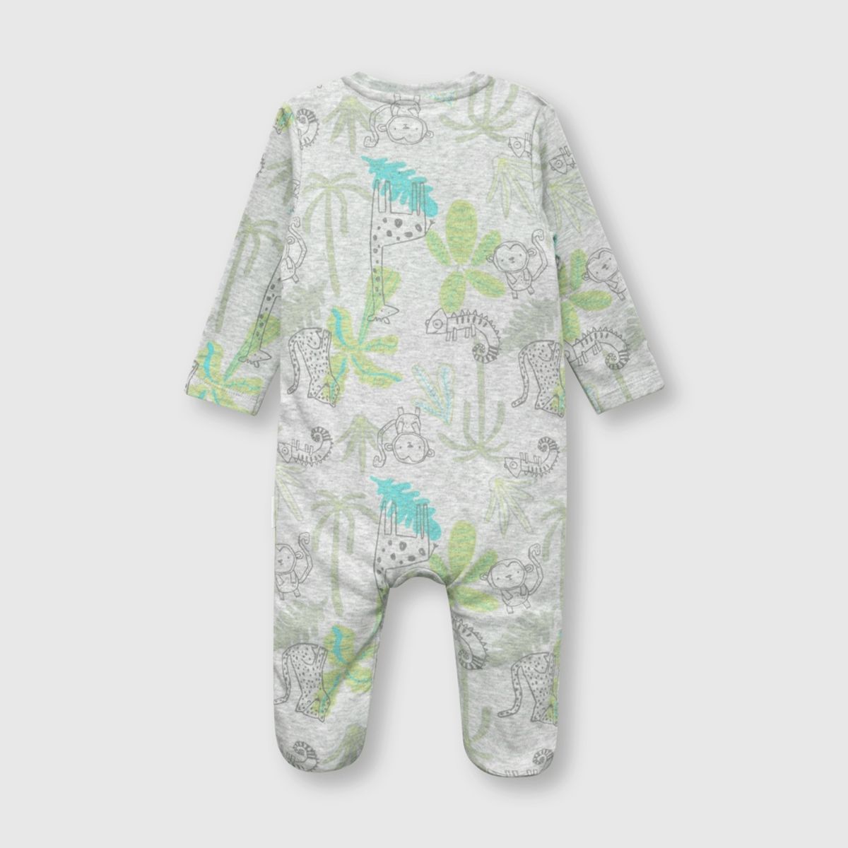 COLLOKY - Osito de bebe niño safari gris (0 a 9 meses)