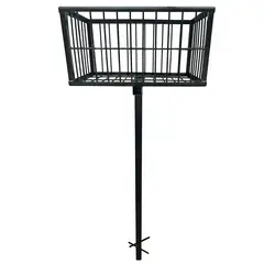 KAS - Basurero de Fierro para Calle Exterior o Jardín 60x40x30 cm
