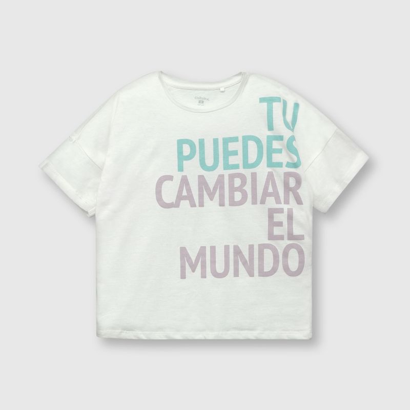 COLLOKY - Polera de niña reciclada lila (2 a 12 años)