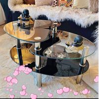 Mesa de Centro de Vidrio Templado Ovalado A25 N704543