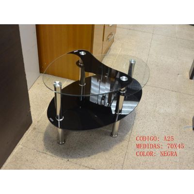 Imagen 2 del producto Mesa de Centro de Vidrio Templado Ovalado A25 N704543