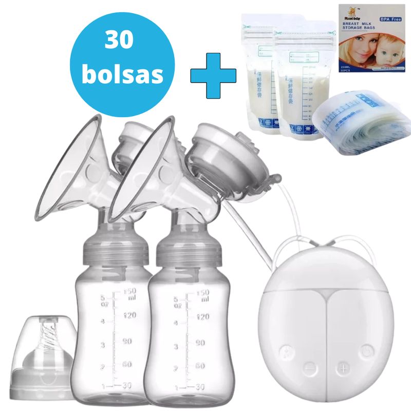 GENERICO - Extractor De Leche Eléctrico Doble Bombeo - Fácil Uso