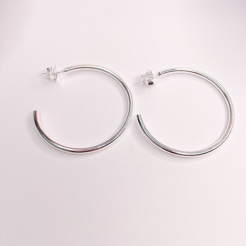 GENERICO - Aros Mujer Argolla Simple María 40 mm Philippa Joyas