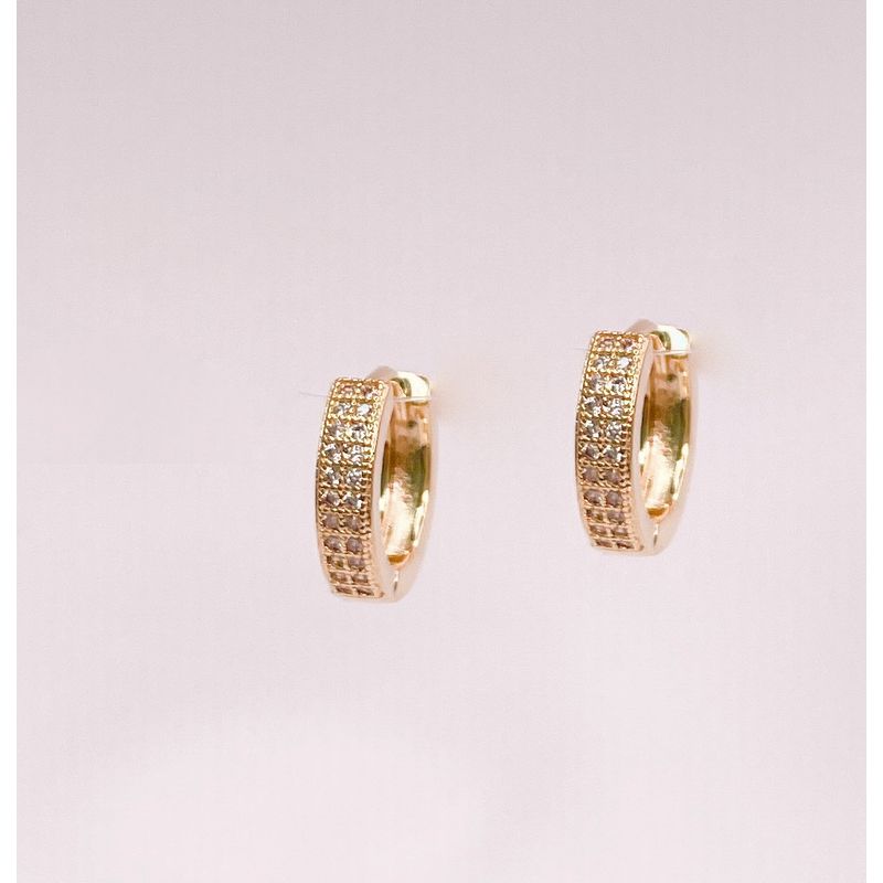 GENERICO - Aros Mujer Argolla Momo 8 mm Philippa Joyas