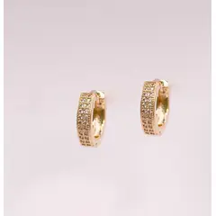 GENERICO - Aros Mujer Argolla Momo 8 mm Philippa Joyas