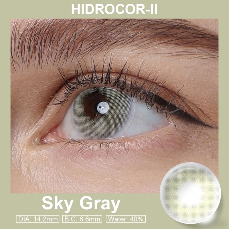 FRESHGO - Lentes de contacto FreshGo Hidrocor II - Sky gray