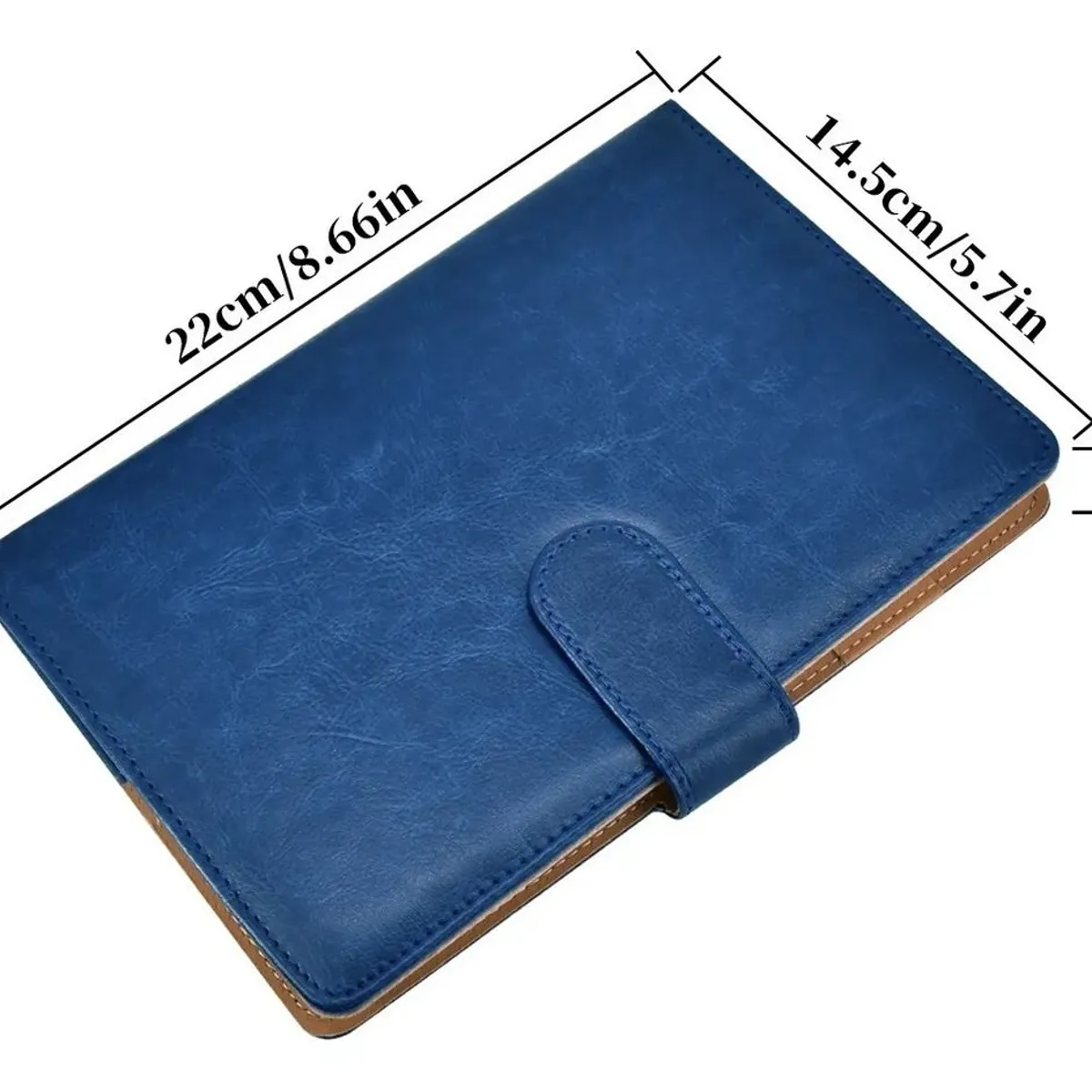 KUANGYE - Cuaderno Elegante De Tapa Dura Con Forro De Piel Sintética