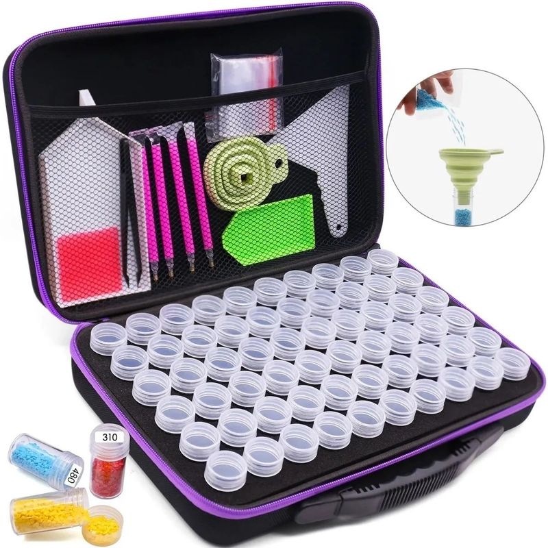 KUANGYE - Maleta Almacenamiento  Accesorios Diamond Painting