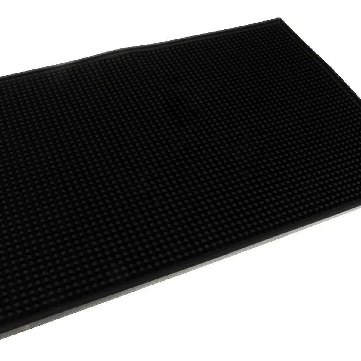 KUANGYE - Goma Bar Negra 45 X 30 Cm Escurridor Vaso Copas