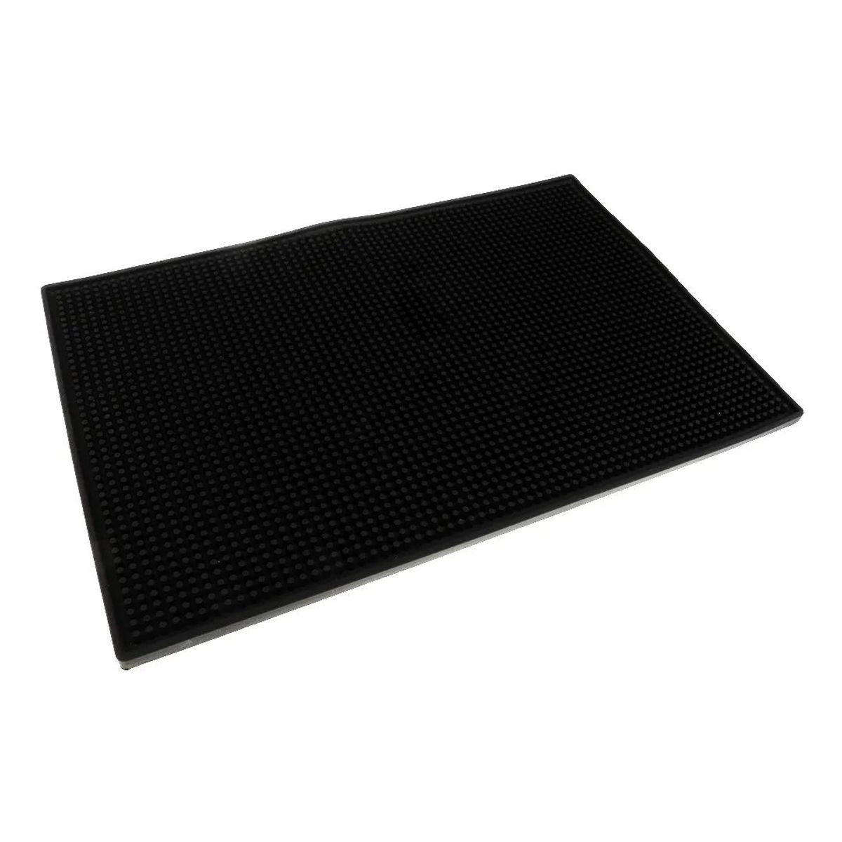 KUANGYE - Goma Bar Negra 45 X 30 Cm Escurridor Vaso Copas