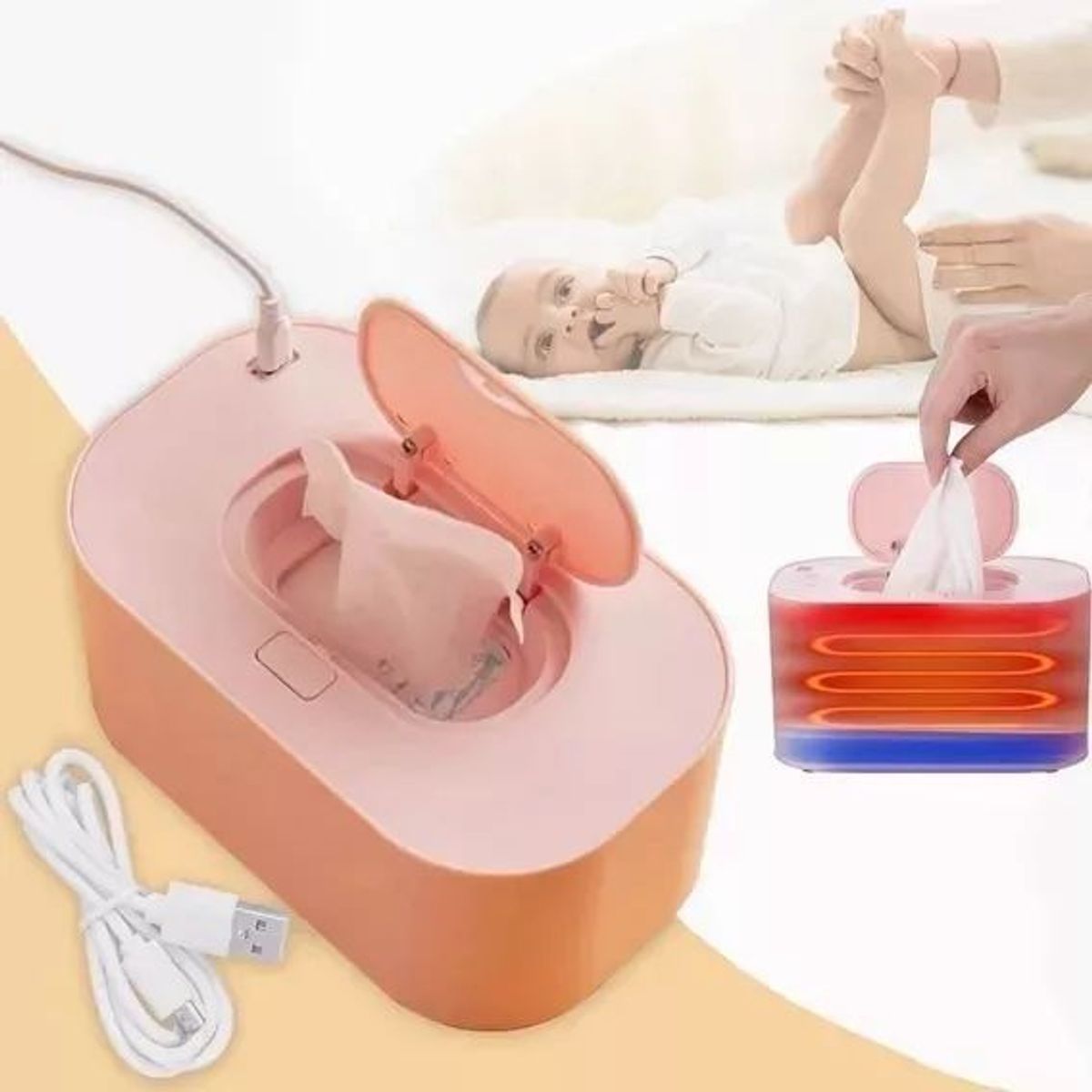 KUANGYE - Calentador Toallitas Húmedas Para Bebes Niños