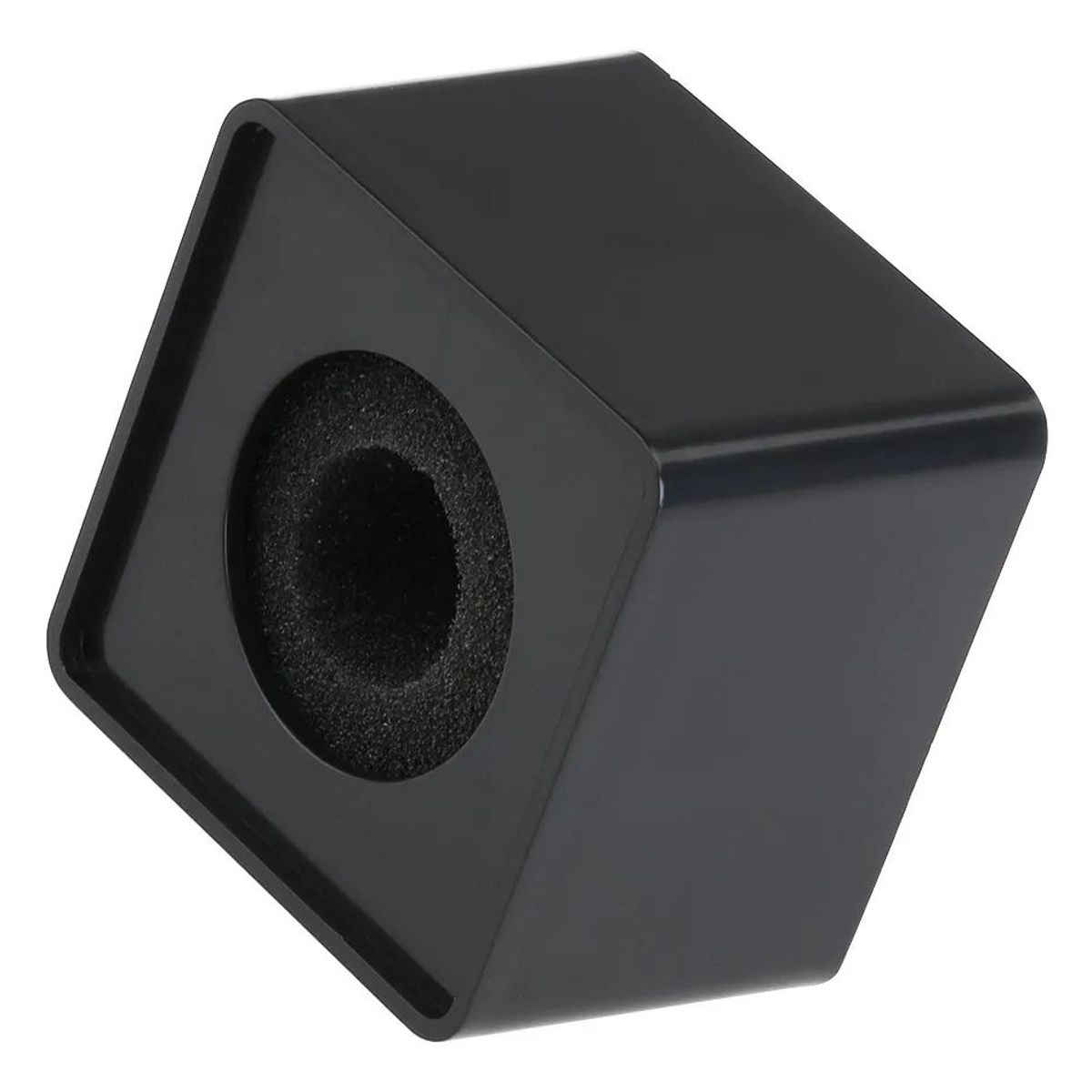 KUANGYE - Cubo Microfono Cubo Acrilico Porta Logo Microfono Flags