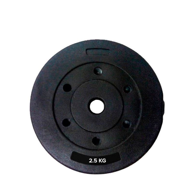 LUMAX - Disco Cementado Para Barra Mancuernas O Banco 25kg