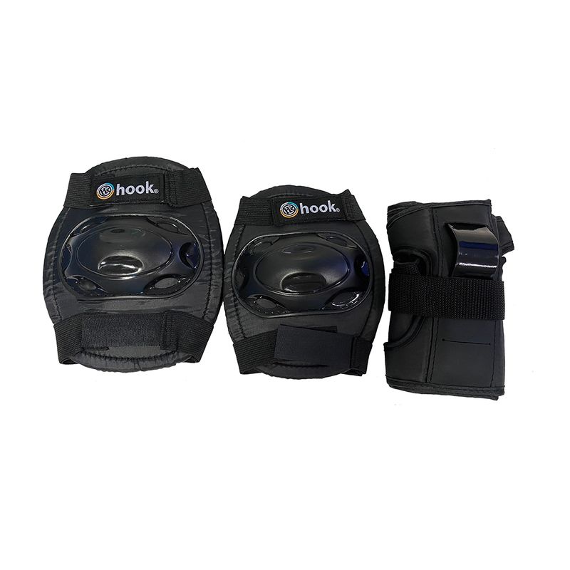 HOOK - Set De Protecciones (rodilla-codo-muñeca) 309 Negra S