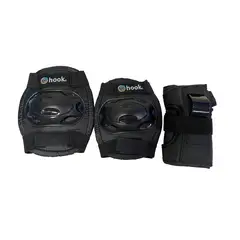HOOK - Set De Protecciones (rodilla-codo-muñeca) 309 Negra S