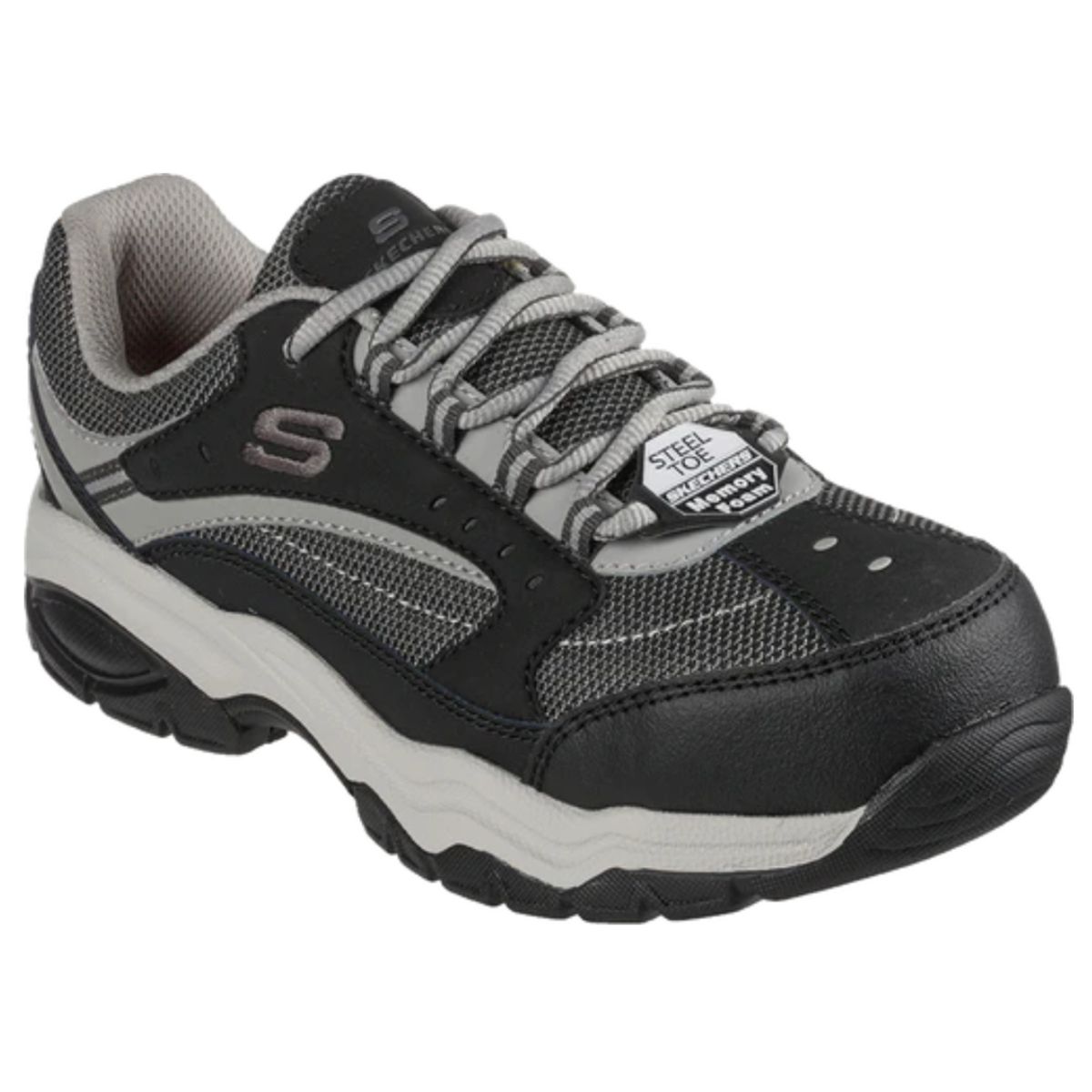 SKECHERS WORK - ZAPATILLA DE SEGURIDAD ANTIRESBALANTE SKECHERS MODELO BISCOE