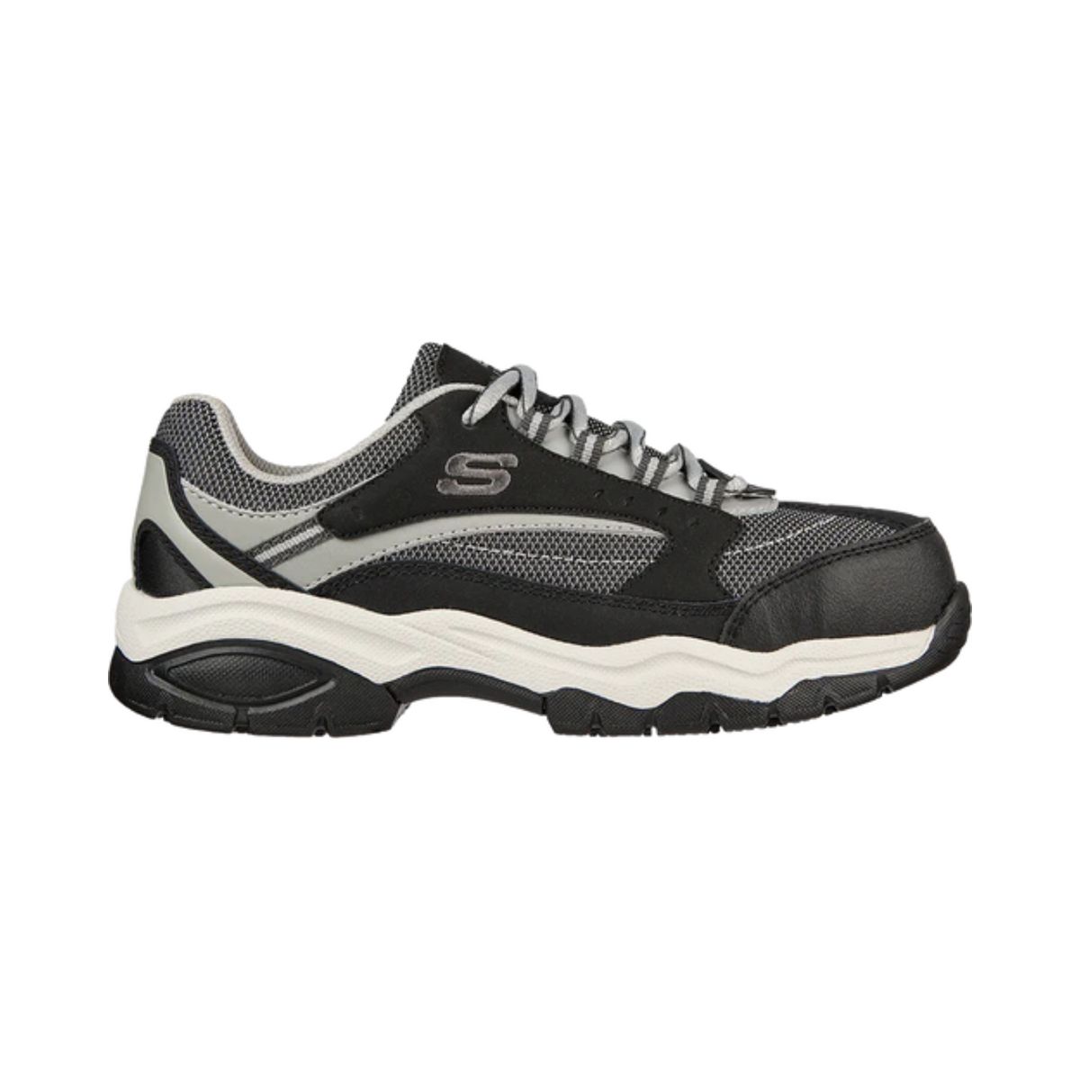 SKECHERS WORK - ZAPATILLA DE SEGURIDAD ANTIRESBALANTE SKECHERS MODELO BISCOE