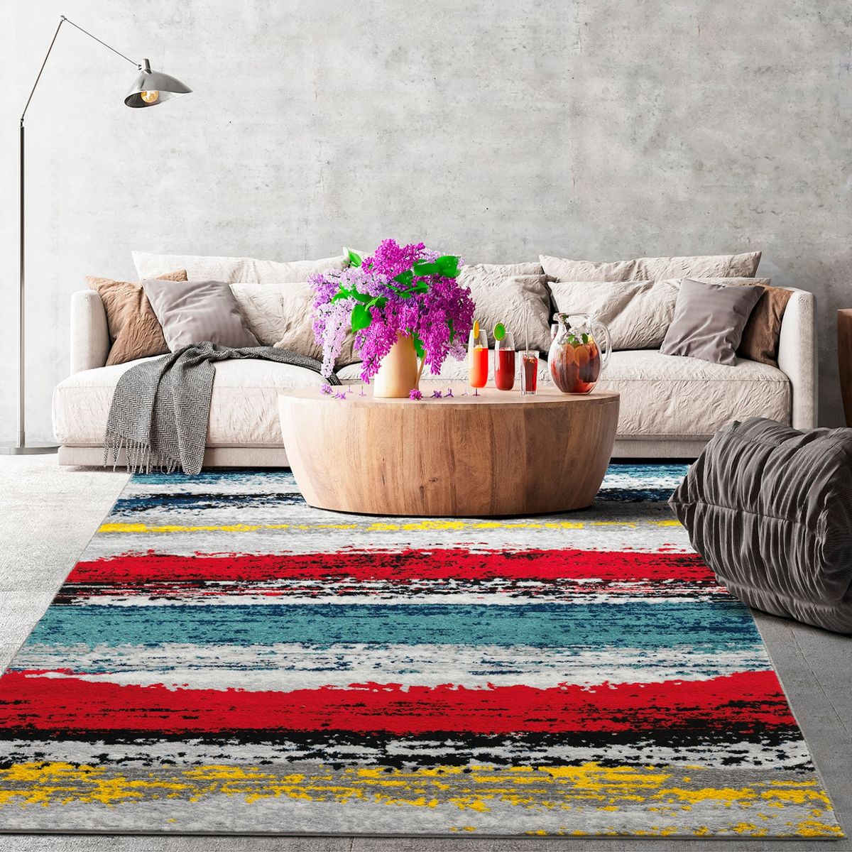 MODA ALFOMBRAS - Alfombra Florida Roja 240 X 305 Cm