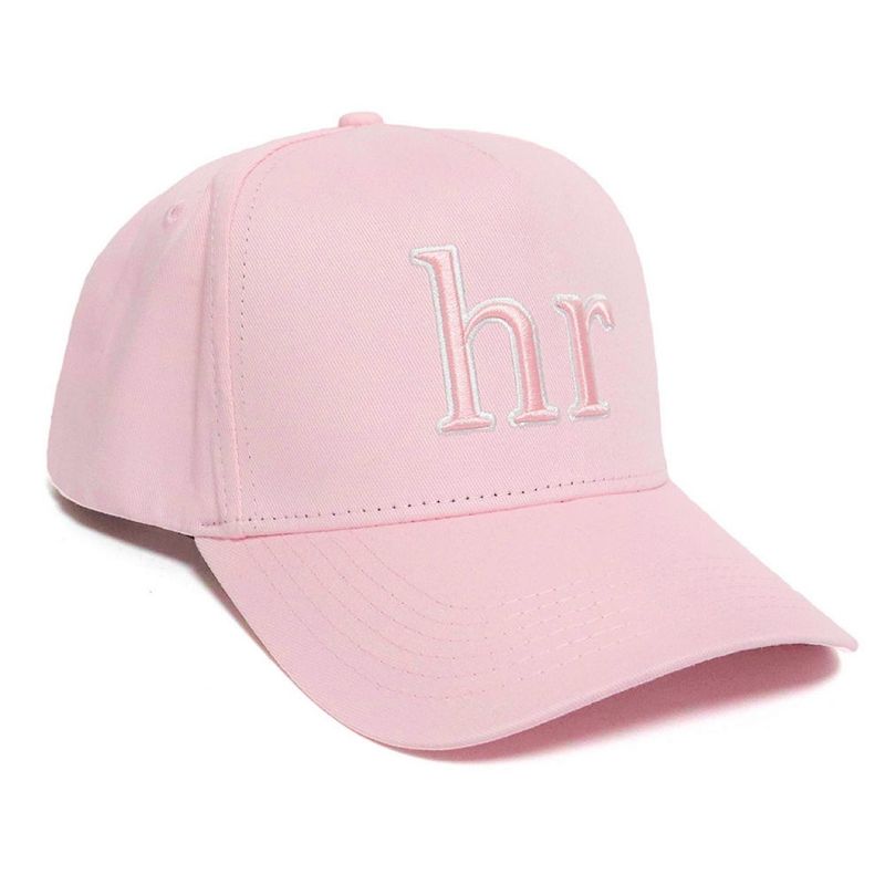 HELLE RAVEN HR - Gorro snapback marca helle raven hr visera curva color rosado