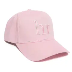 HELLE RAVEN HR - Gorro snapback marca visera curva color rosado