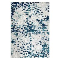 Alfombra Florida Azul 120 X 180 Cm