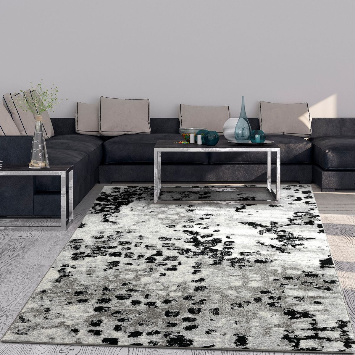 MODA ALFOMBRAS - Alfombra Florida Gris 240 X 305 Cm