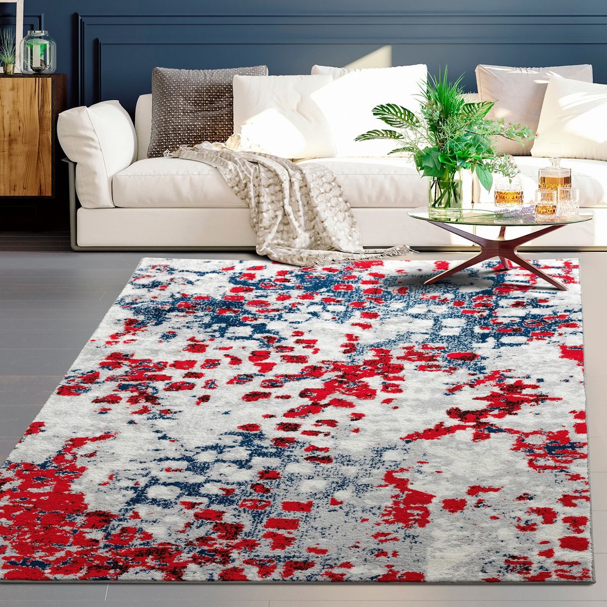 MODA ALFOMBRAS - Alfombra Florida Roja 240 X 305 Cm