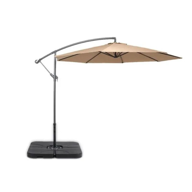 AUCKLAND OUTDOOR - Quitasol Lateral Tipo Banana D: 300 Cm + Base