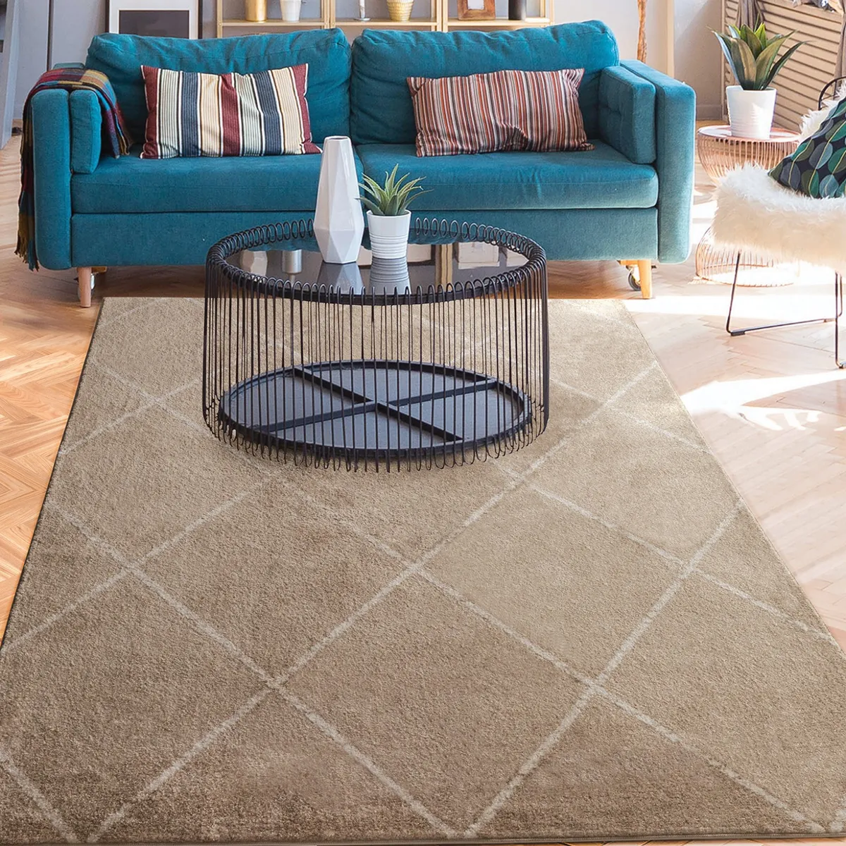 MODA ALFOMBRAS - ALFOMBRA FLORIDA BEIGE 200 X 290