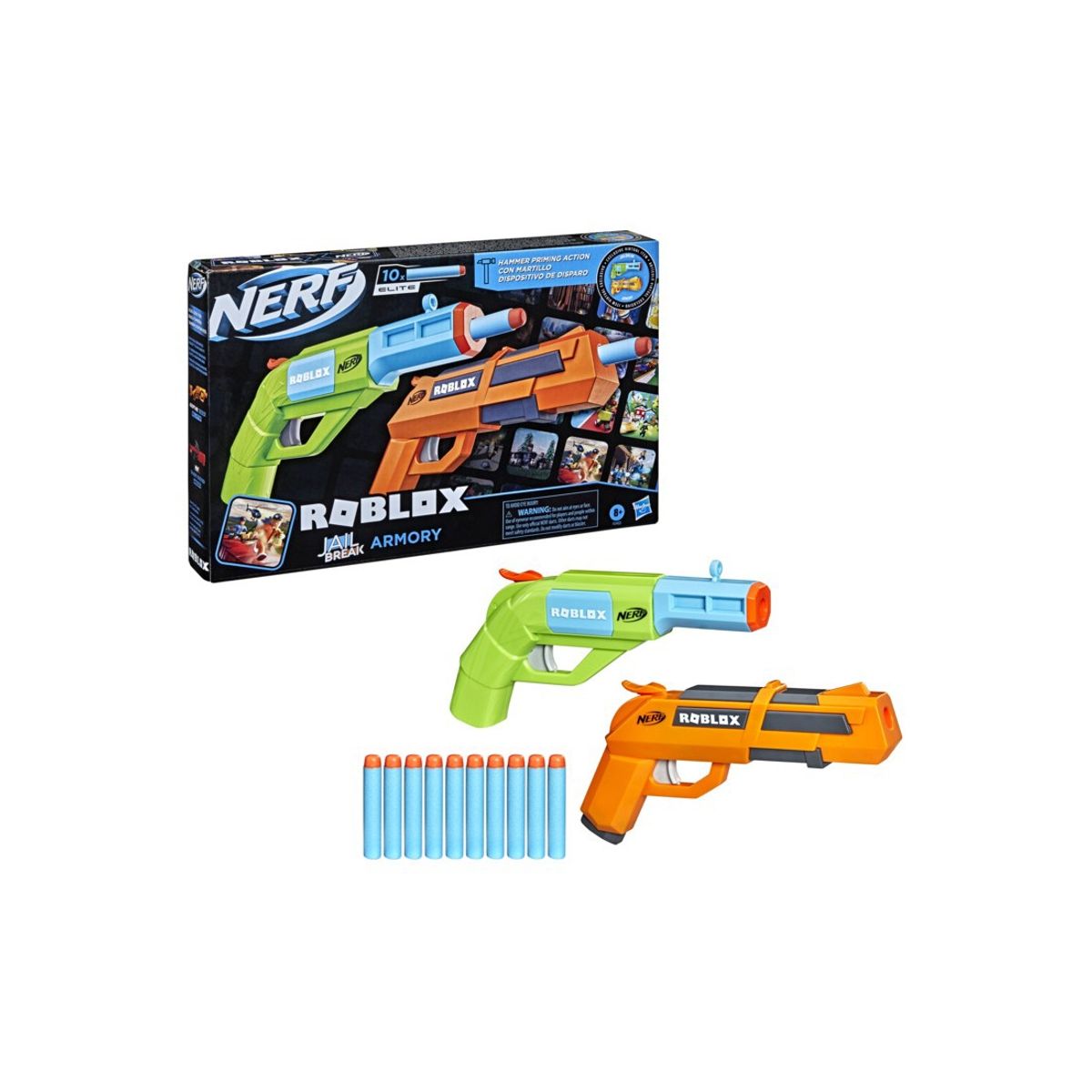 NERF - Nerf Roblox Jailbreak Armory - Set De 2 Lanzadores…
