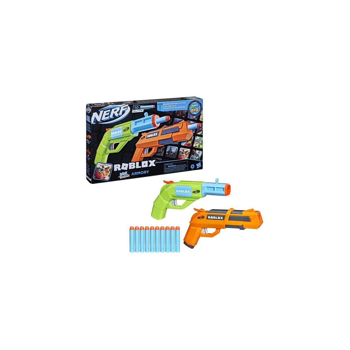 NERF - Nerf Roblox Jailbreak Armory - Set De 2 Lanzadores…