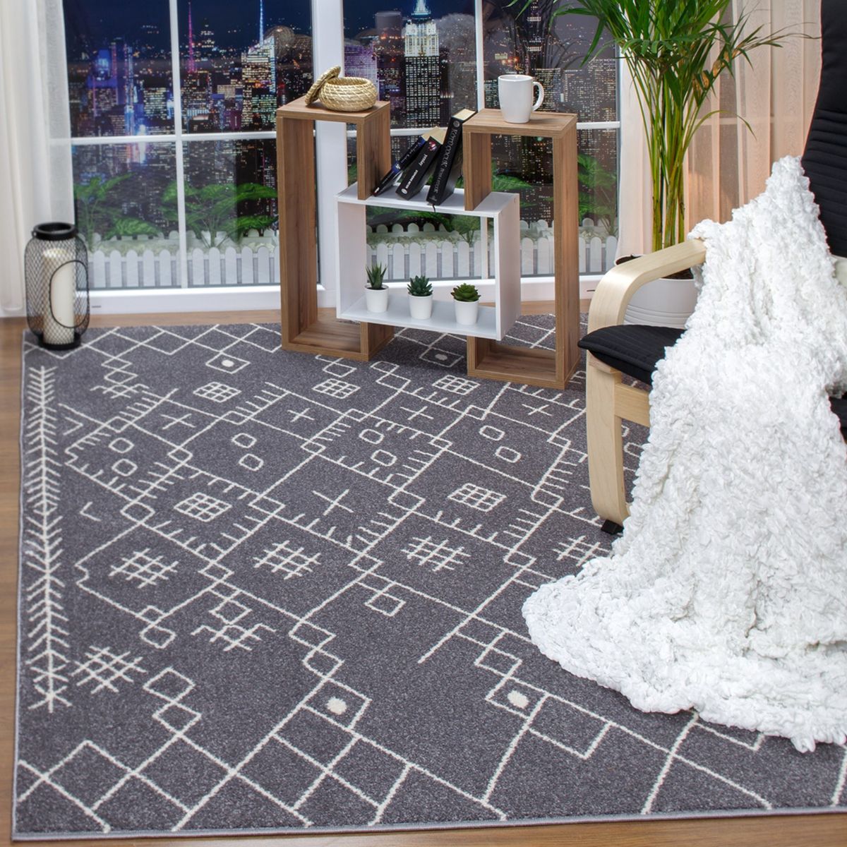 MODA ALFOMBRAS - ALFOMBRA FLORIDA GRIS 300 X 400 CM