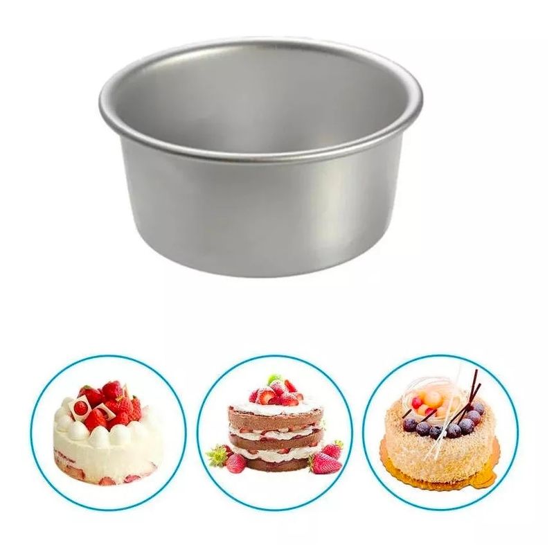 GENERICO - Molde de Torta Molde Queque Molde Aluminio fijo molde queque 14x10cm