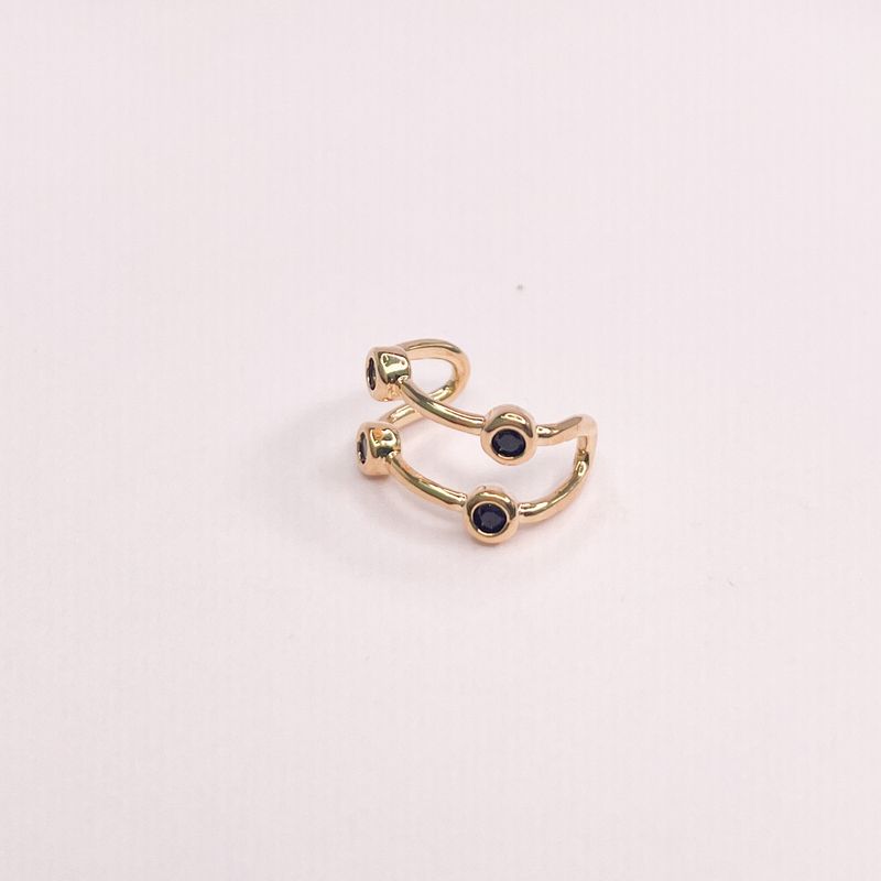 GENERICO - Aros Mujer Bidu Preto Philippa Joyas