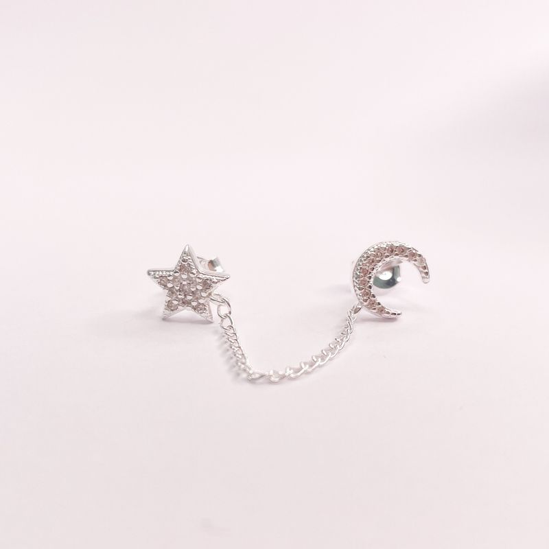 GENERICO - Aros Mujer Aros Estrella Luna Philippa Joyas