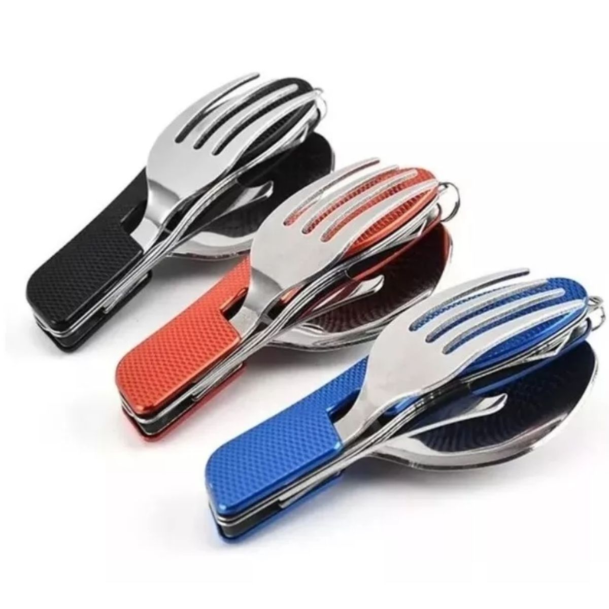 GENERICO - Servicio Cubiertos Separables Camping Trabajo Escuela