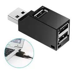 ESHOPANGIE - Mini Hub Splitter Usb 3x1 (2 Usb 2.0 + Usb 3.0)