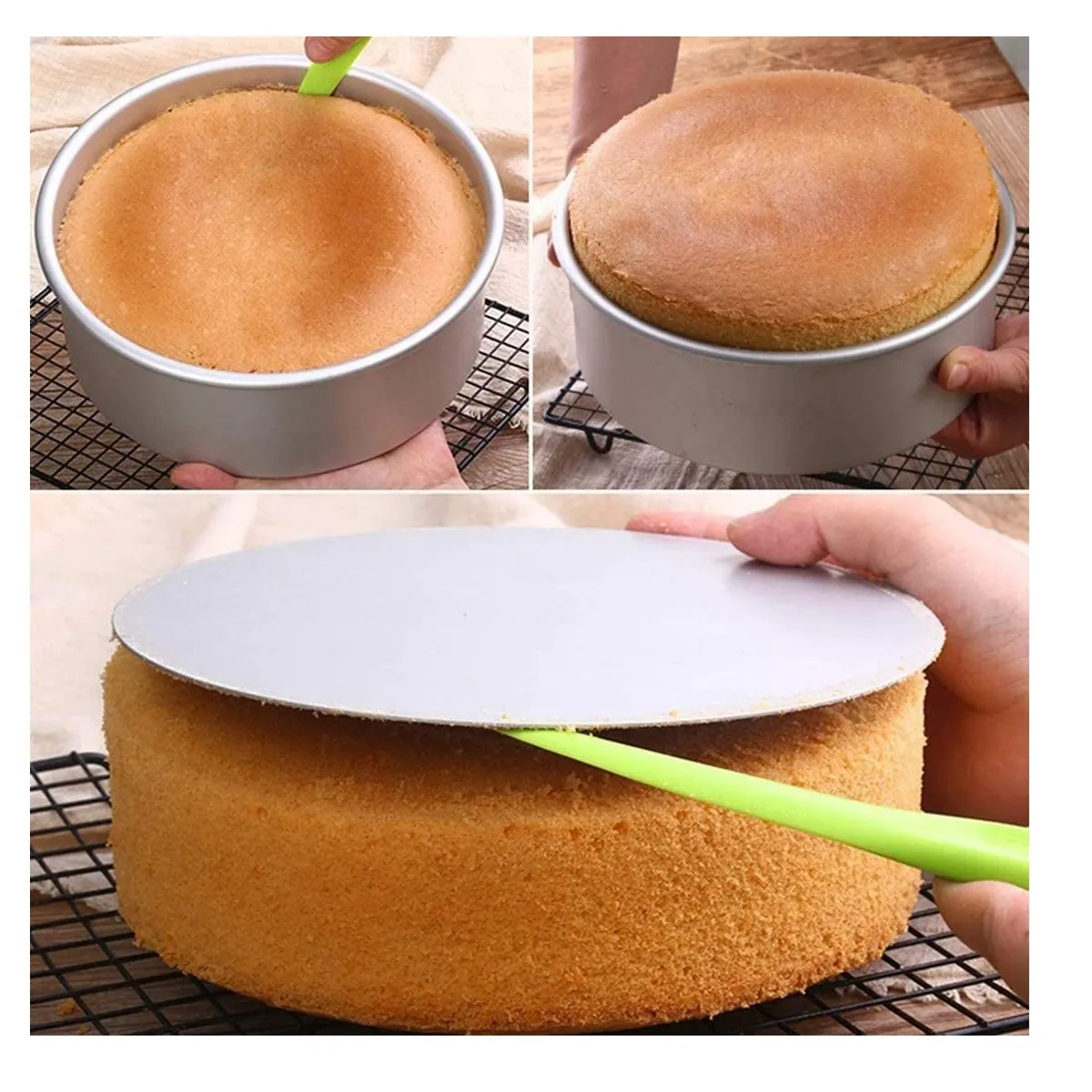 GENERICO - Moldes De Aluminio torta Molde Queque Molde Desmontable queque 20x10cm