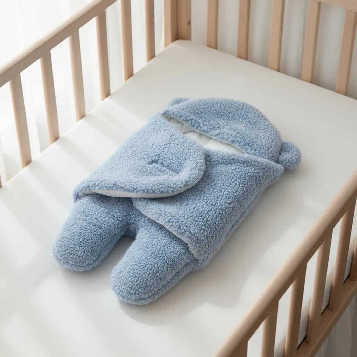 MON PETIT - Manta Bebe Premium Saco Recien Nacido Enterito Suave Osito