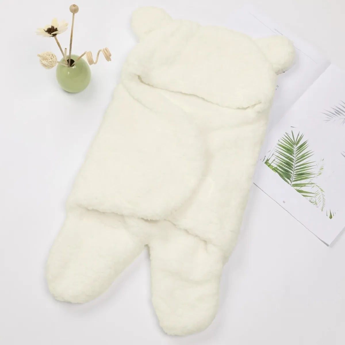 MON PETIT - Manta Bebe Premium Saco Recien Nacido Enterito Suave Osito