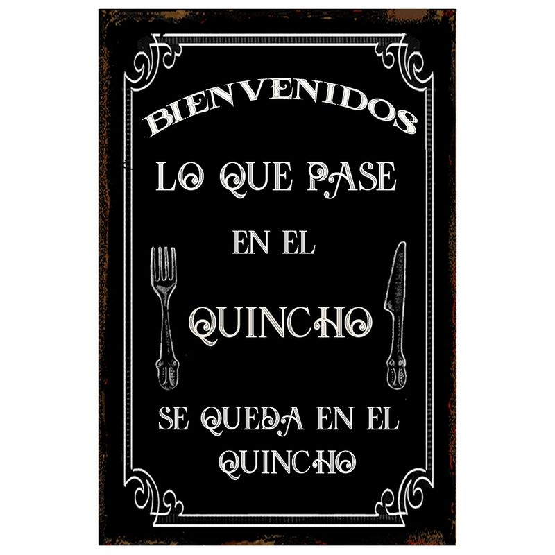 GENERICO - AFICHE BIENVENIDOS LO QUE PASE EN EL QUINCHO