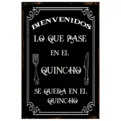 GENERICO - AFICHE BIENVENIDOS LO QUE PASE EN EL QUINCHO
