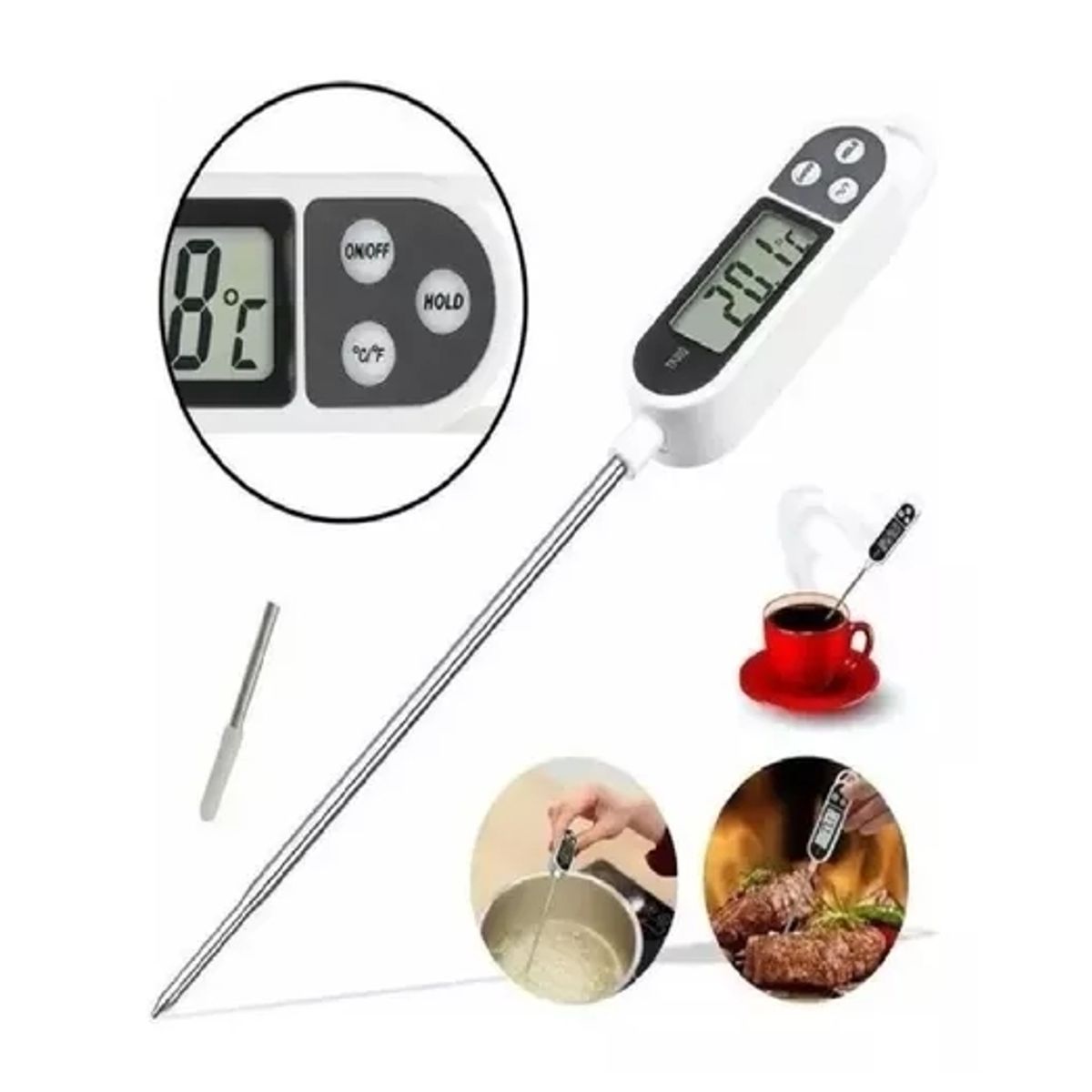 GENERICO - Termometro De Cocina Digital Para Alimentos Repostería Asado