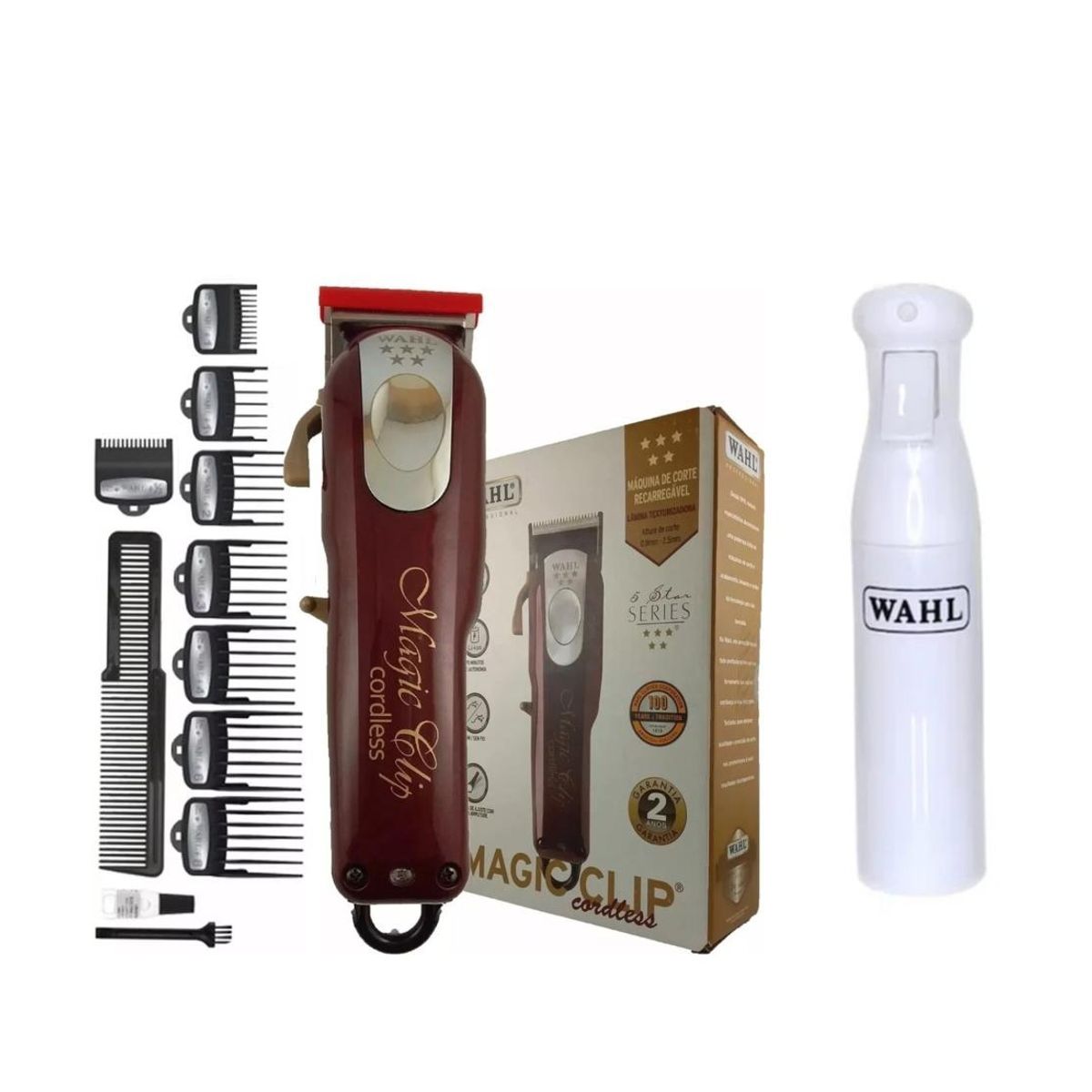 WAHL - Corta Pelo Magic Clip Cordless Wahl + Rociador wahl