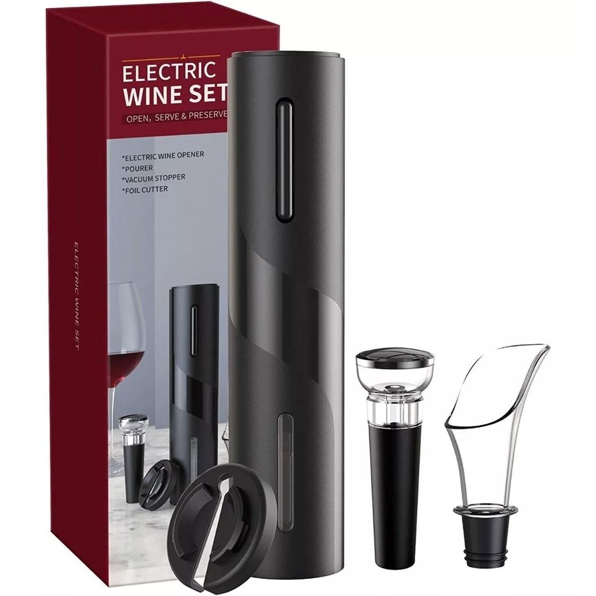 GENERICO - Abre Botellas Automático Vino Destapador Descorchador