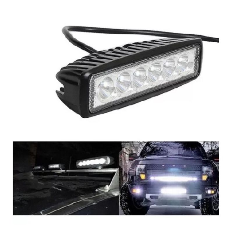 GENERICO - Barra Luces Foco Neblinero Led 18w Auto 215020