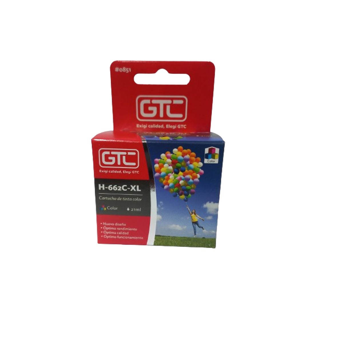 LOGIC - Tinta compatible con HP 662 XL Tricolor 21ml para 700 Copias HP662