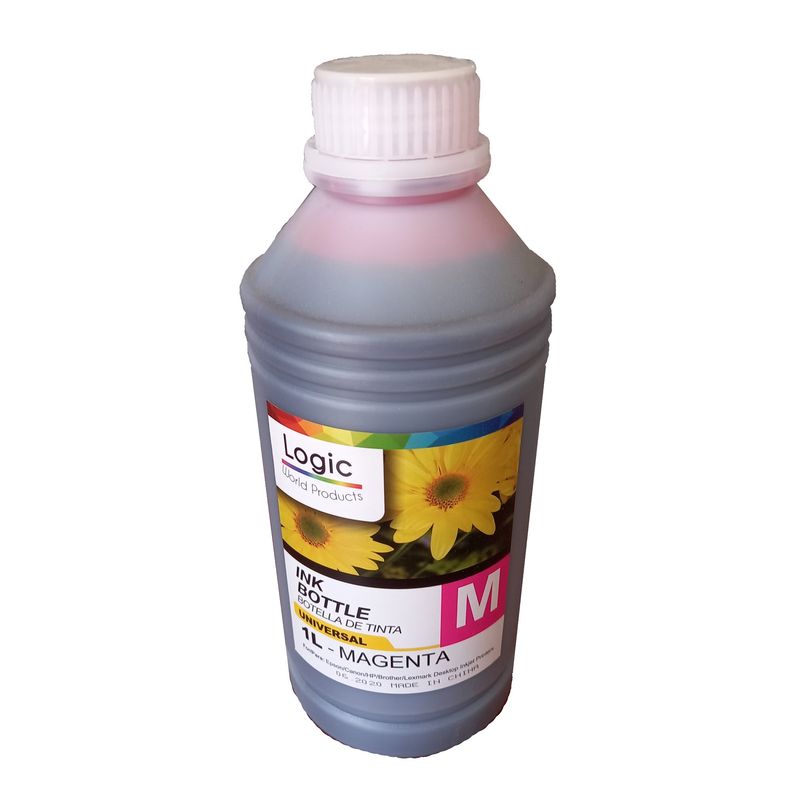 GENERICO - Tinta Magenta Recarga universal LITRO para impresoras HP CANON BROTHER